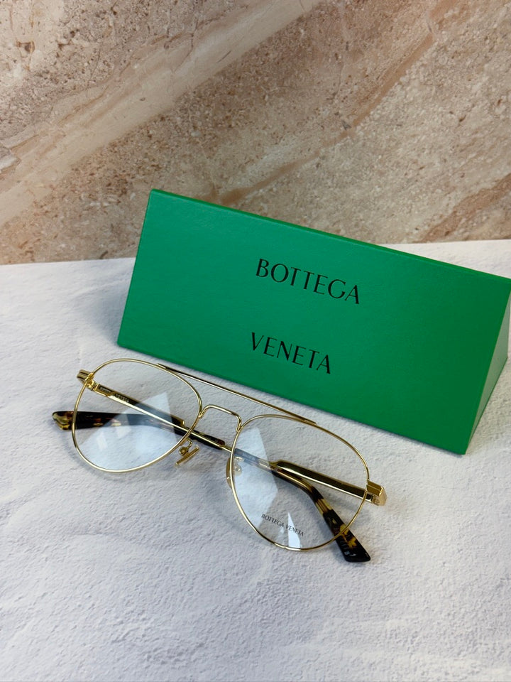 Bottega Veneta BV1340OK Gold Aviator Frames