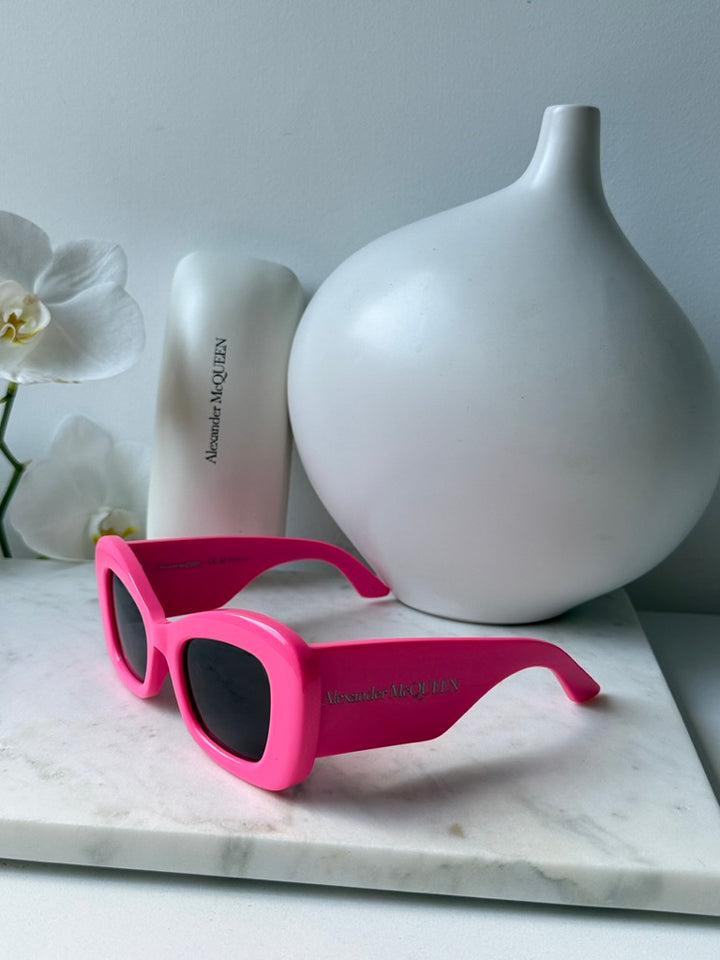 Alexander McQueen AM0434S Pink Cat Eye Sunglasses