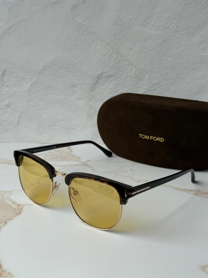 Tom Ford FT0248 Henry Sunglasses in Havana Yellow Photochromic