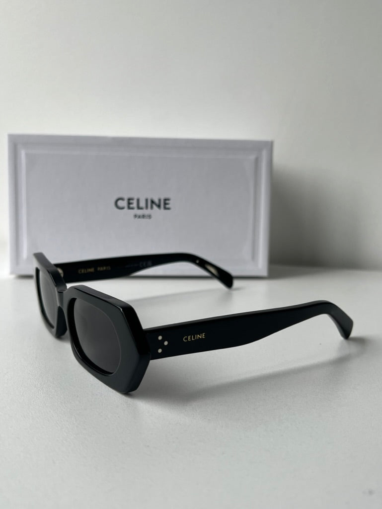 Celine CL40243I Black Hexagon Sunglasses