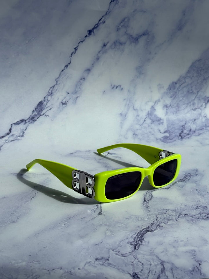 Balenciaga BB0096S Logo Sunglasses in Yellow