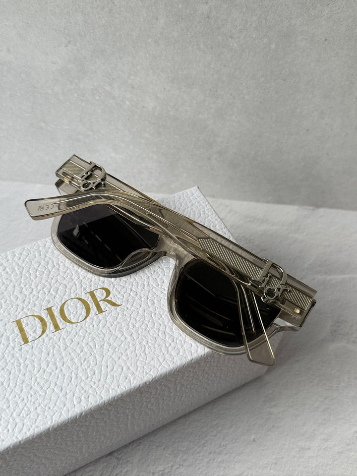 Dior Oblique S1I Sunglasses in Transparent Beige