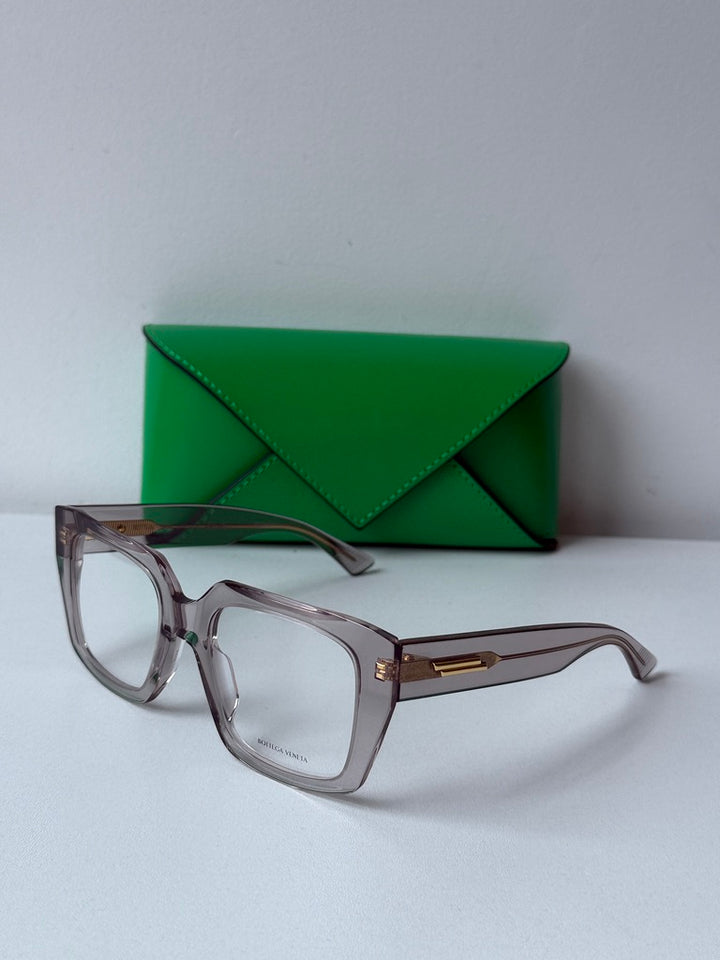 Bottega Veneta BV1409O Transparent Thick Rim Frames