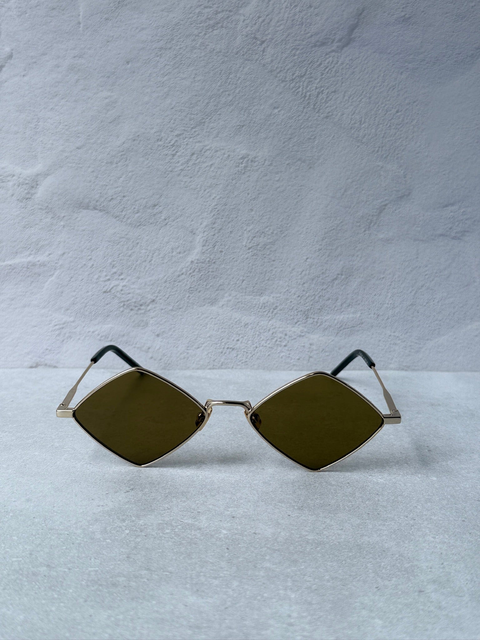 Saint Laurent SL302 Lisa Sunglasses in Gold Brown | Designer Daydream