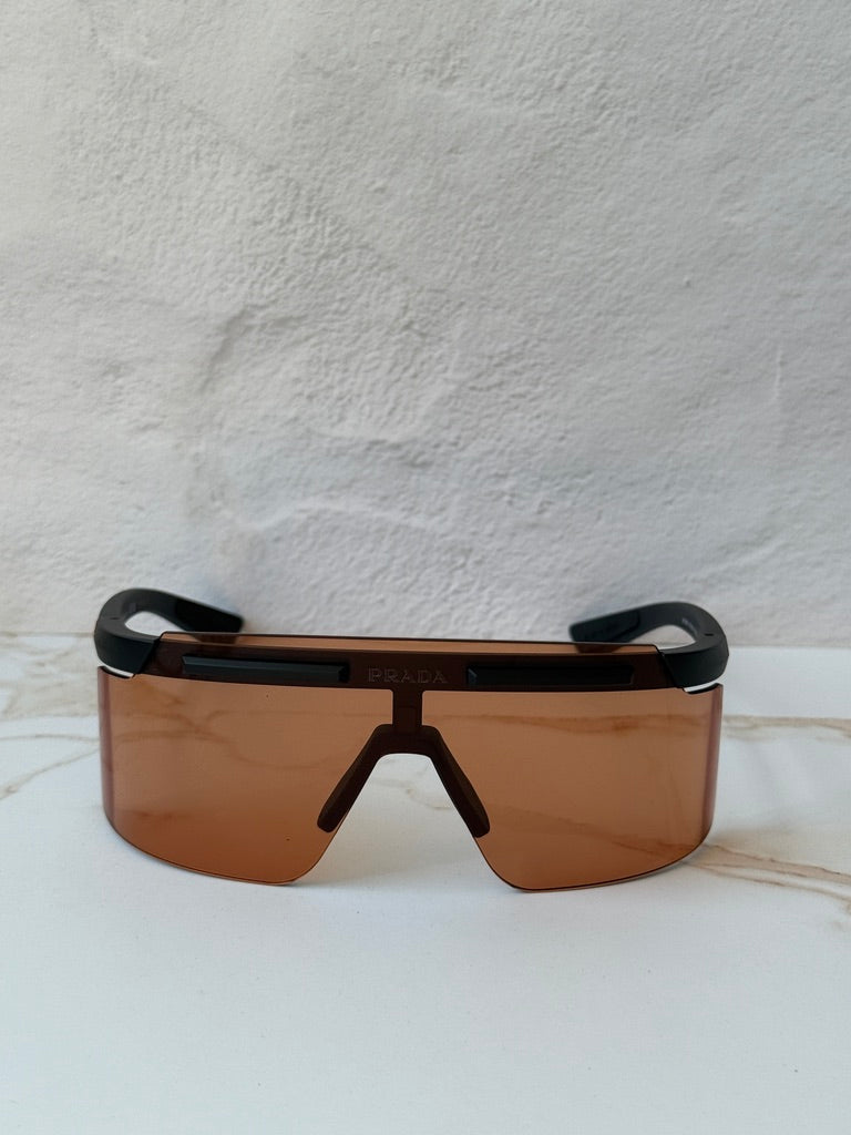 Prada Sport PS B06S Sunglasses in Black Orange