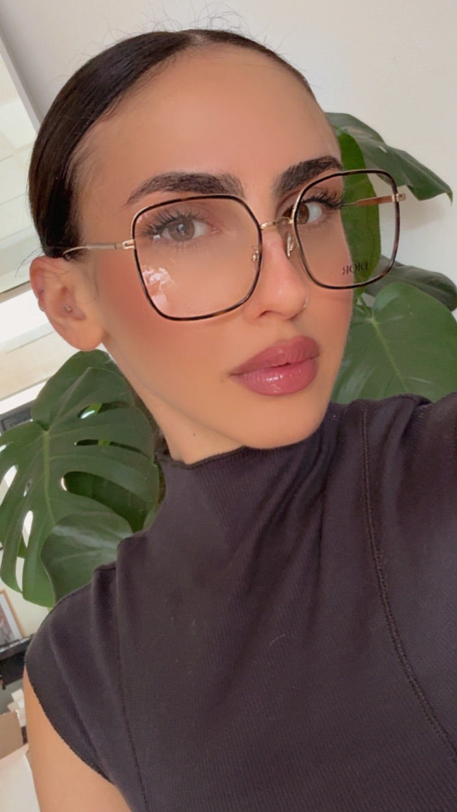 Dior GemDiorO SU Frames in Gold Brown