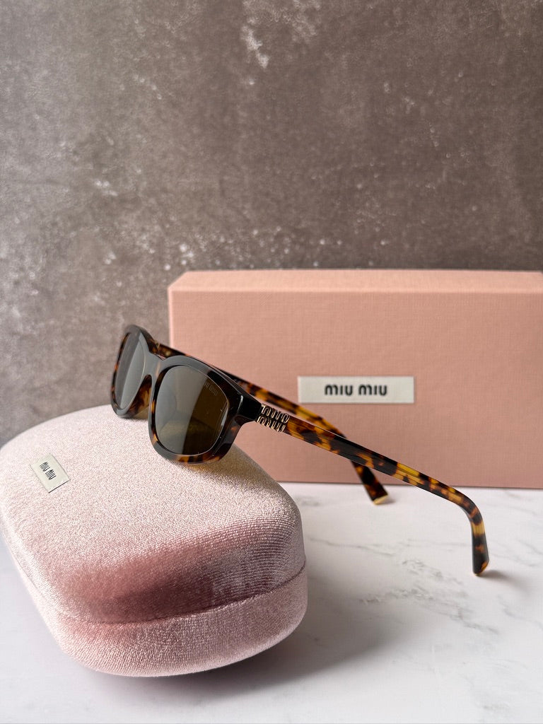 Miu Miu MU A06S Havana Brown Sunglasses