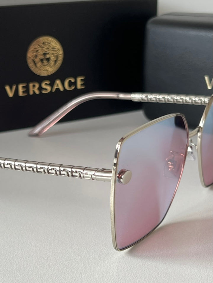 Versace VE2270D Sunglasses in Silver Lilac Mirror