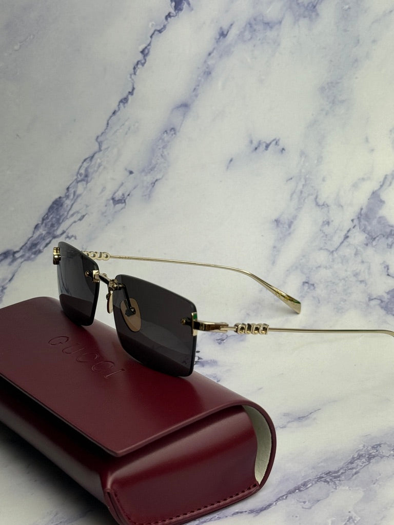 Gucci GG1941S Rimless Sunglasses in Gold Grey