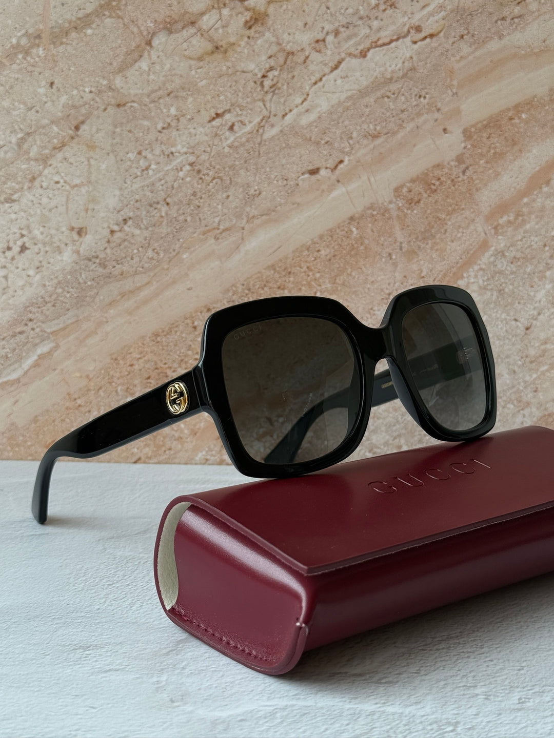 Gucci GG0036SN Gafas de sol cuadradas negras