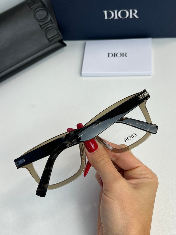 Dior BlacksuitO S7I Frames in Khaki Brown Transparent