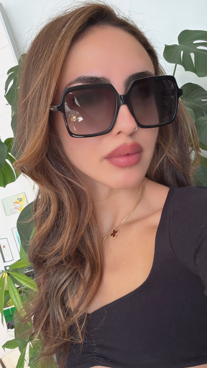 Saint Laurent SL174 Gafas de sol cuadradas negras