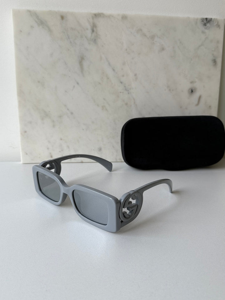 Gucci GG1325S Slim Sunglasses in Silver Mirror
