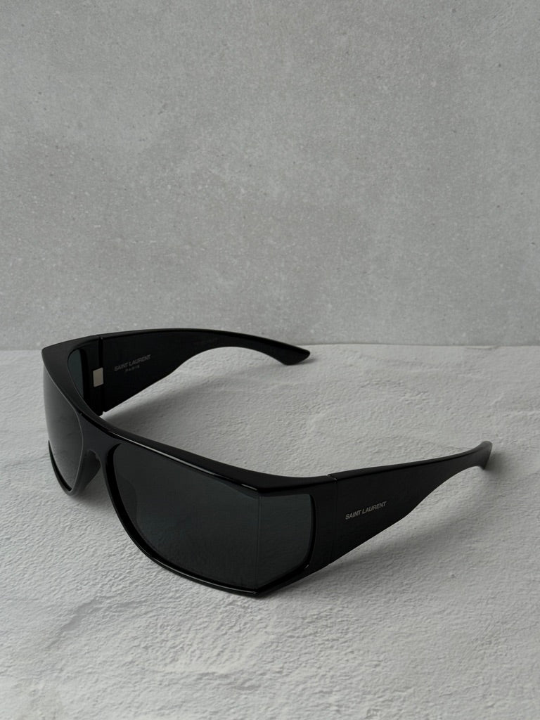 Saint Laurent SL806 Wrap Sunglasses in Black