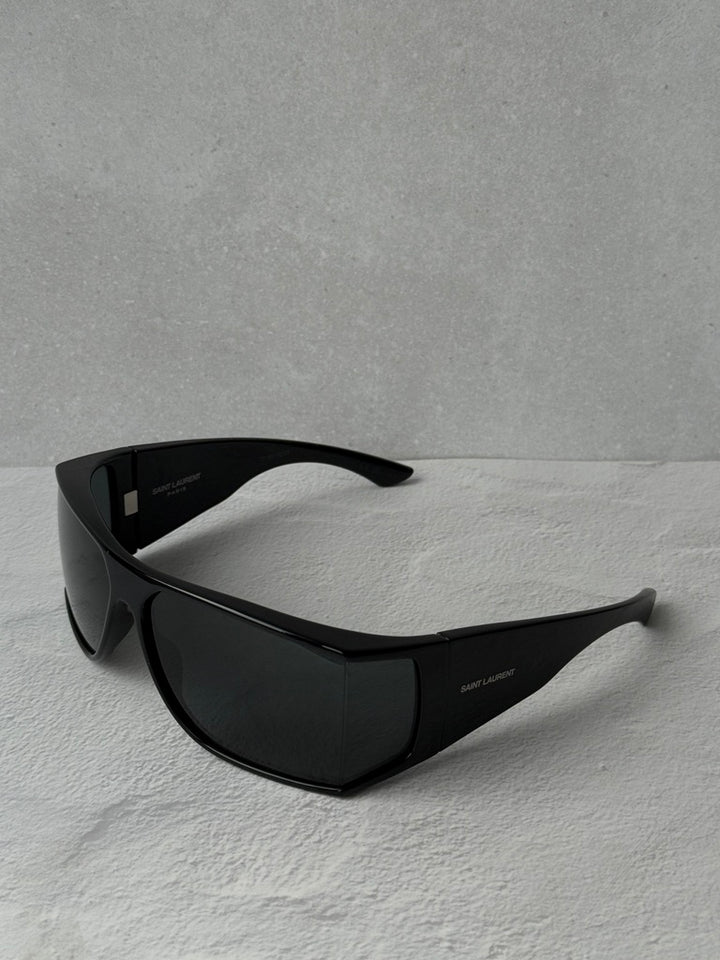 Saint Laurent SL806 Wrap Sunglasses in Black