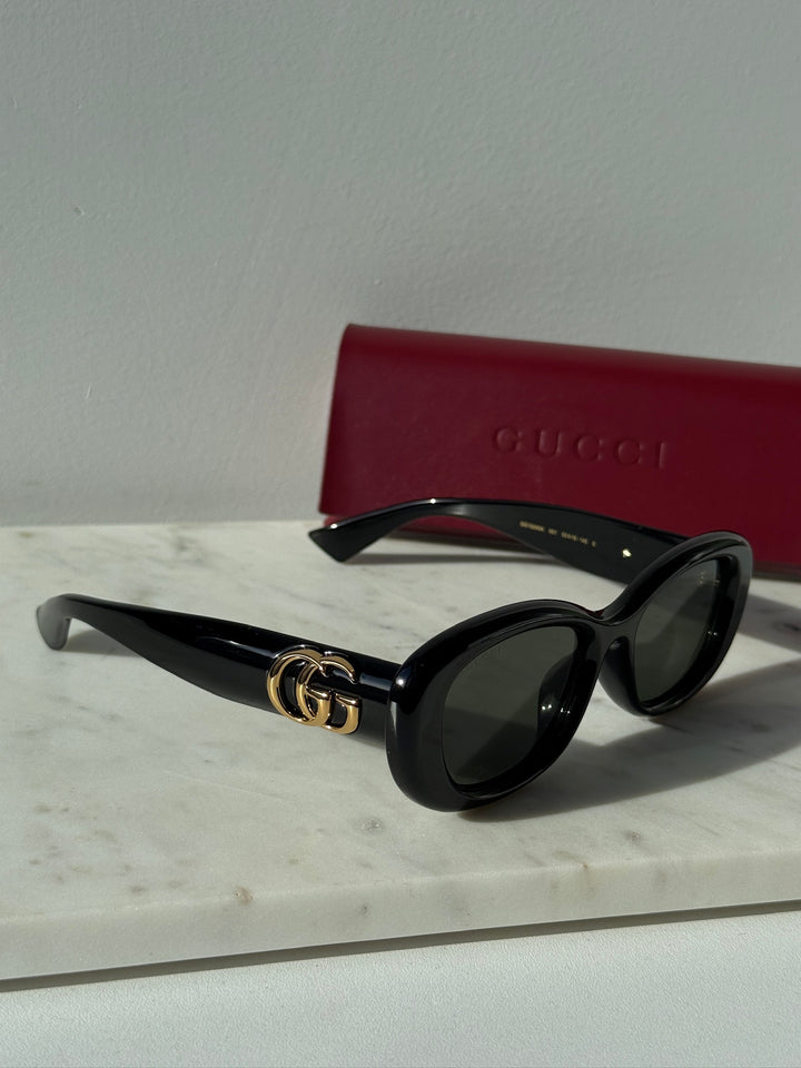 Gucci GG1829SK Oval Marmont Sunglasses in Black