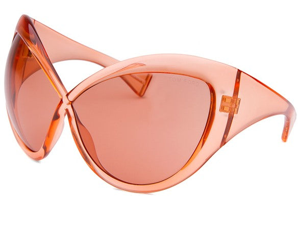 Tom Ford Daphne FT0219 Oversized Mask Sunglasses in Pink