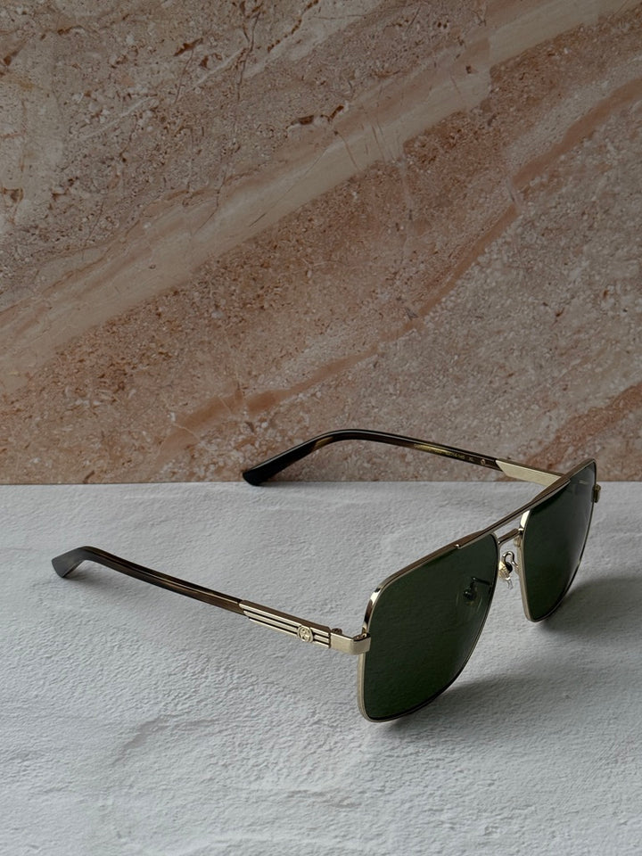Gafas de sol de aviador doradas Gucci GG1289S