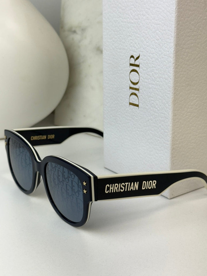 Dior Pacific B2I Rounded Sunglasses in Blue Mirror