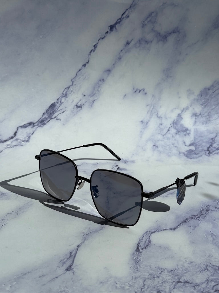 Saint Laurent SL314 Photochromic Sunglasses in Black Metal