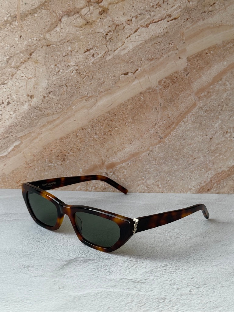 Saint Laurent SL M126 Sunglasses in Havana Brown
