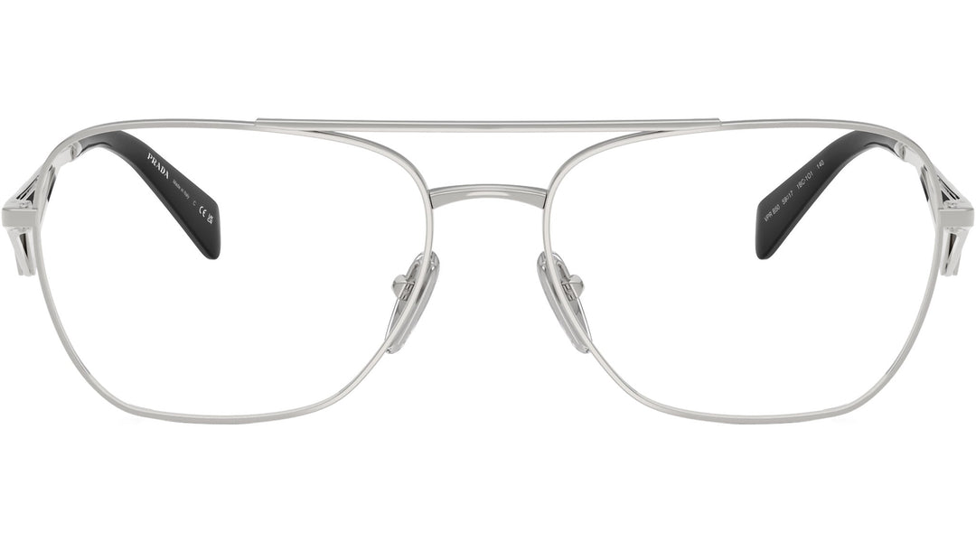 Prada PR B50V Pilot Eyeglasses Frames in Silver