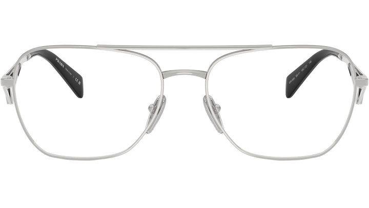 Prada PR B50V Pilot Eyeglasses Frames in Silver