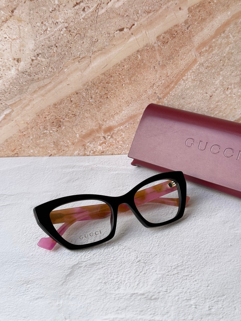 Gucci GG1334O Cat Eye Frames in Black Orange