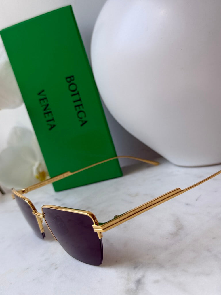 Bottega Veneta BV1107S Metal Sunglasses – Designer Daydream