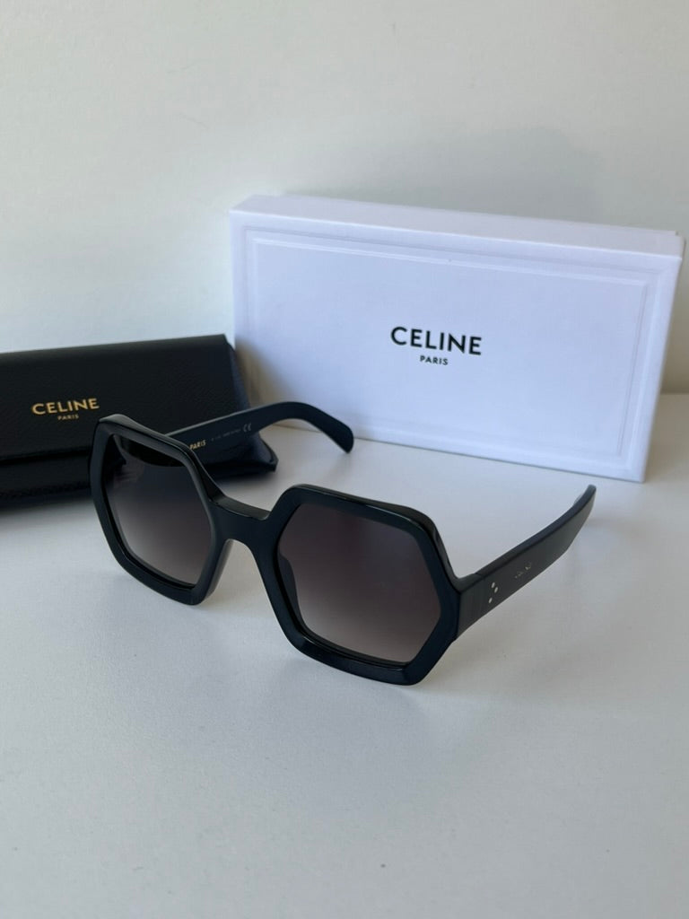Celine CL40131I Black Hexagon Sunglasses