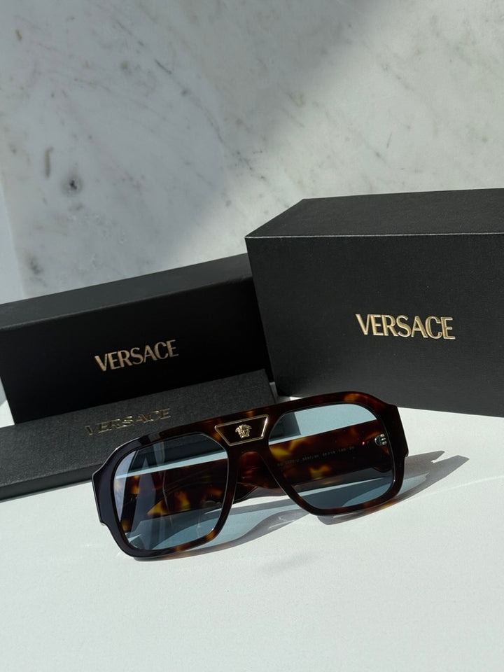 Versace Gafas de sol con máscara VE4446 en negro
