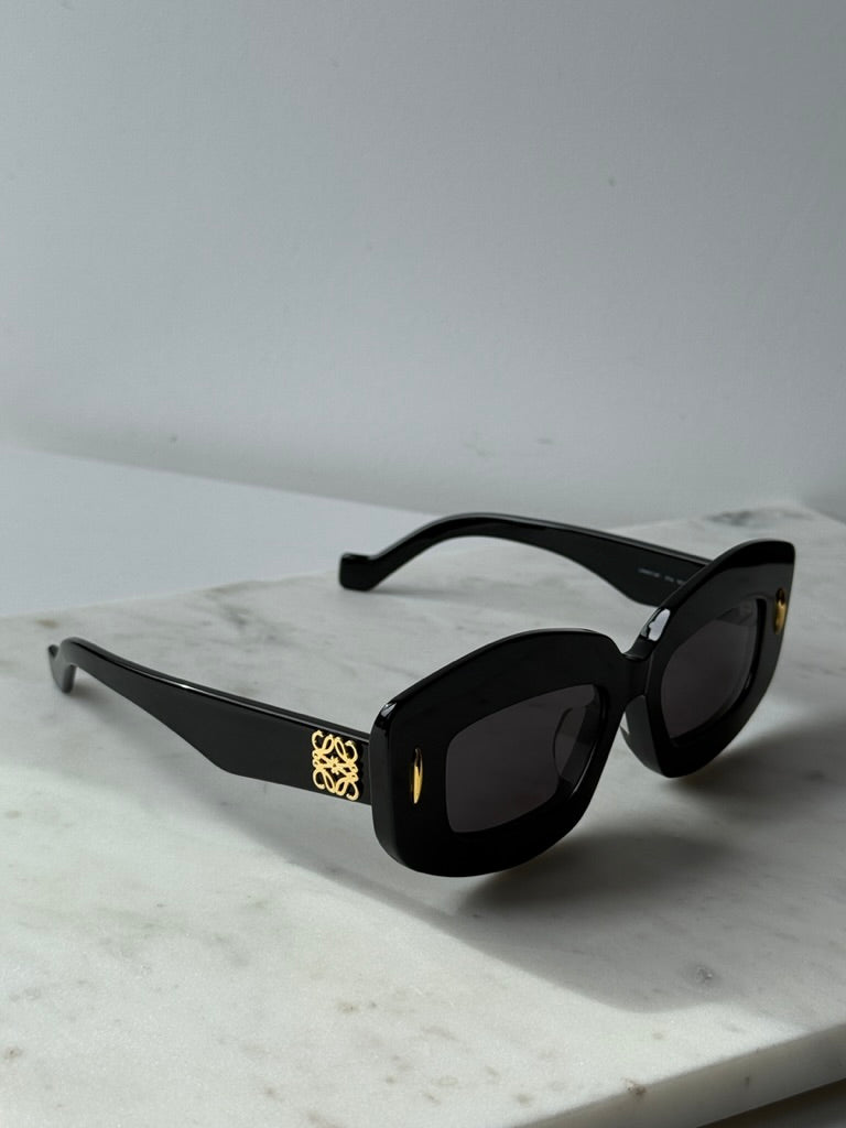 Loewe LW40114F Anagram Sunglasses in Black