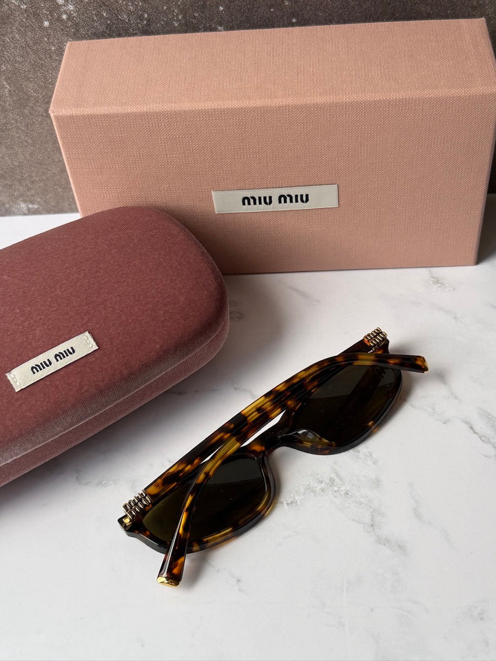 Miu Miu MU A06S Havana Brown Sunglasses