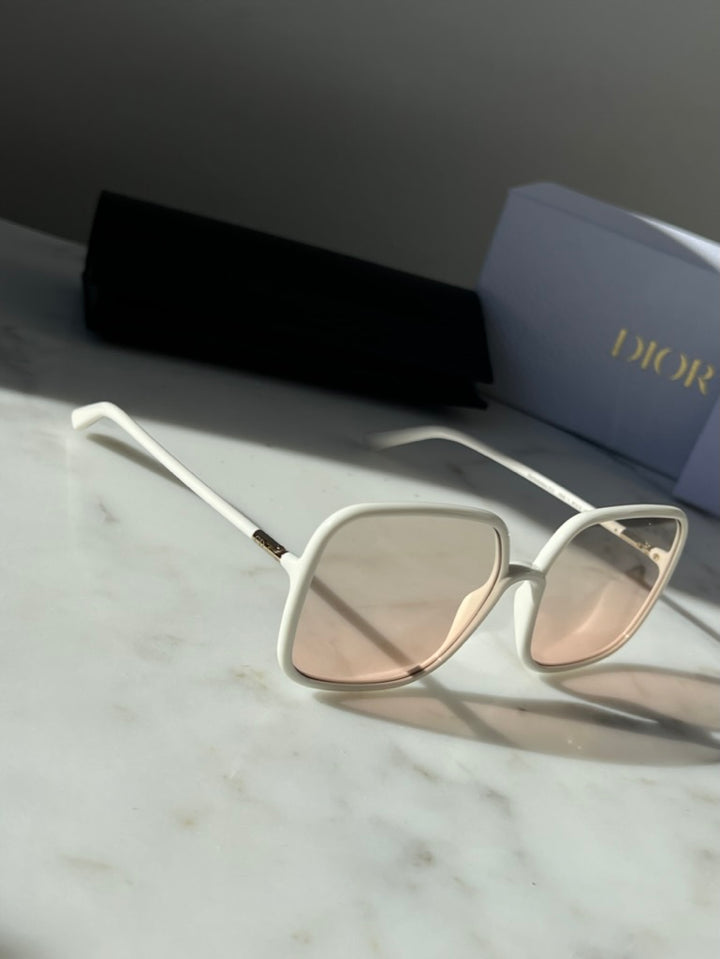 Dior DiorSoStellaire S1U Oversized Sunglasses in Ivory