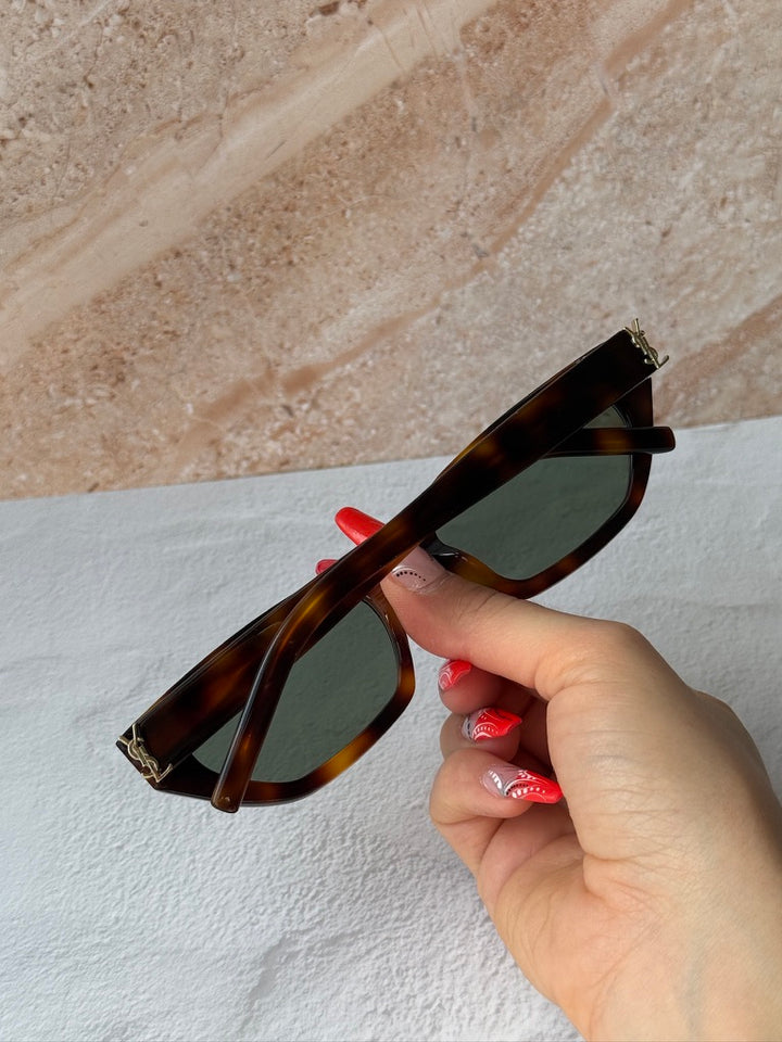 Saint Laurent SL M126 Sunglasses in Havana Brown