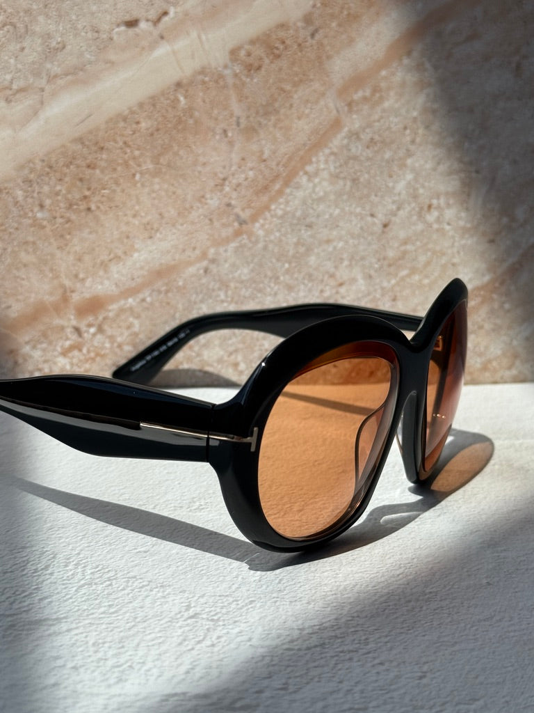 Tom Ford Angellica FT1193 Rounded Sunglasses in Black
