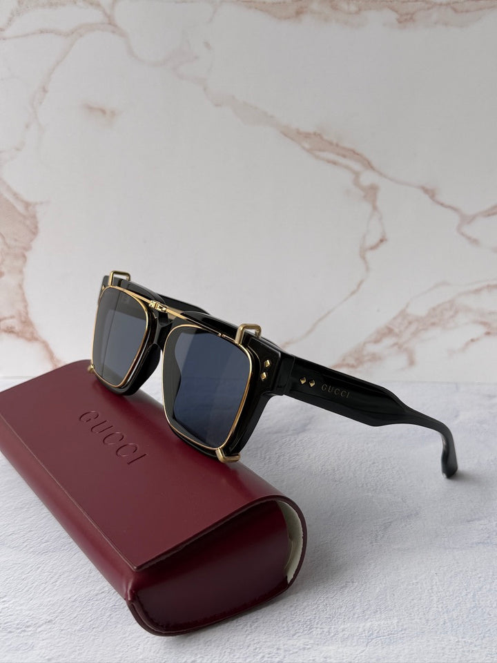 Gucci GG1084S Black Clip On Sunglasses