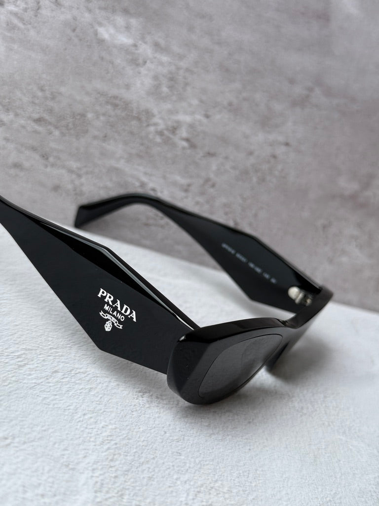 Prada PR B16S Sunglasses in Black | Designer Daydream
