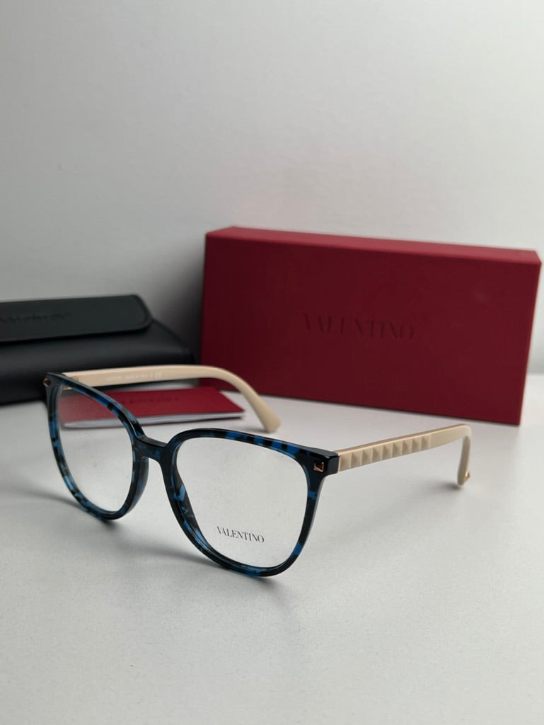 Valentino VA3059 Blue Havana Studded Frames