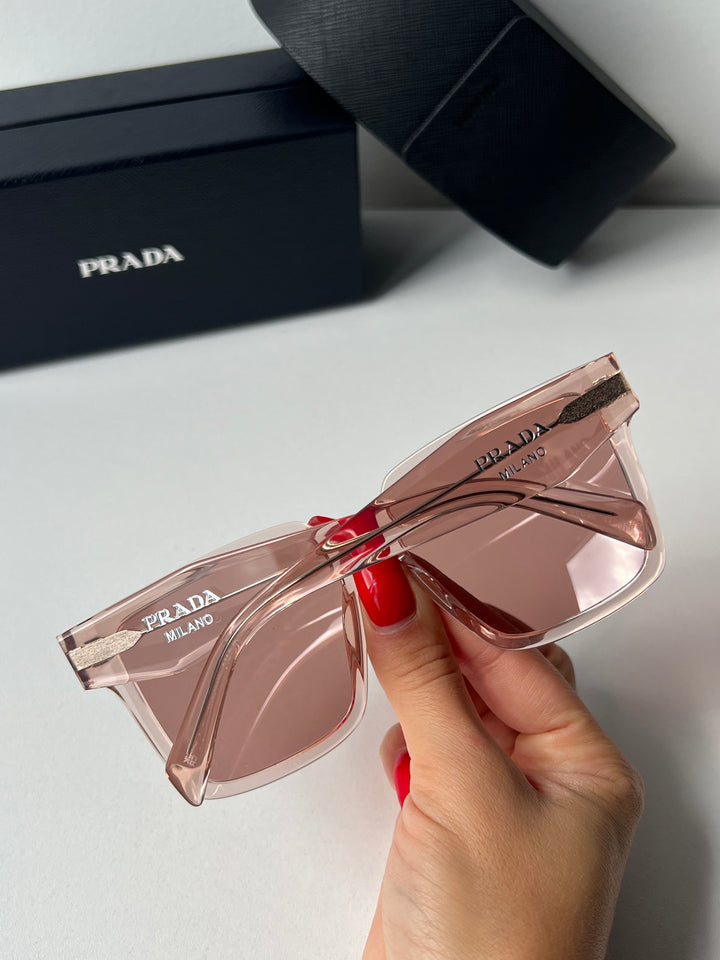 Prada PR24ZS Oversized Sunglasses in Pink