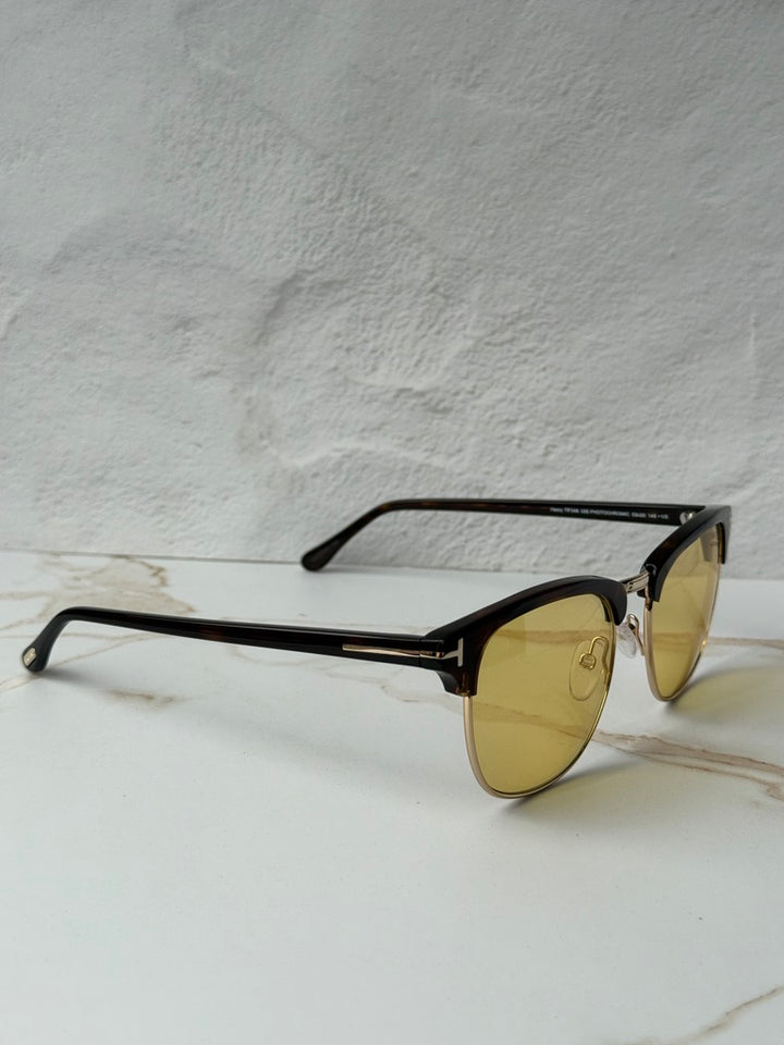 Tom Ford FT0248 Henry Sunglasses in Havana Yellow Photochromic