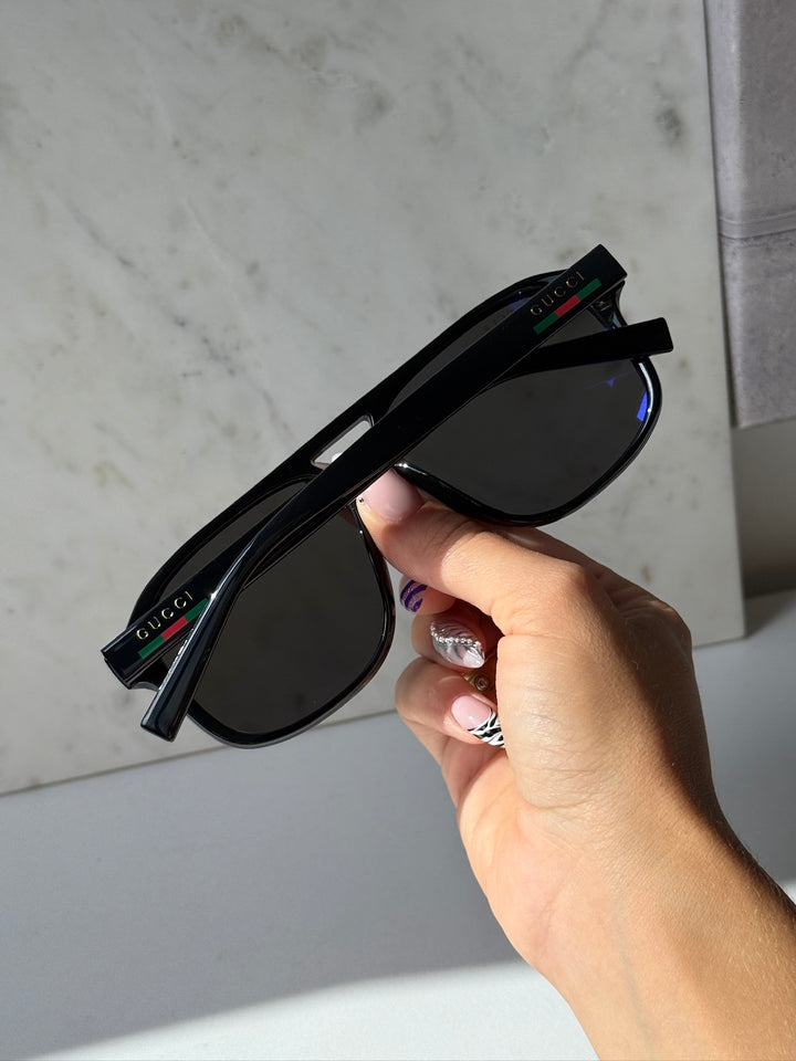Gucci GG1856S Black Polarized Aviator Sunglasses