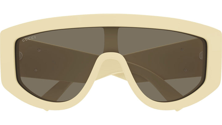 Gucci GG1257S Gafas de sol redondeadas con lentes marrones y rojos