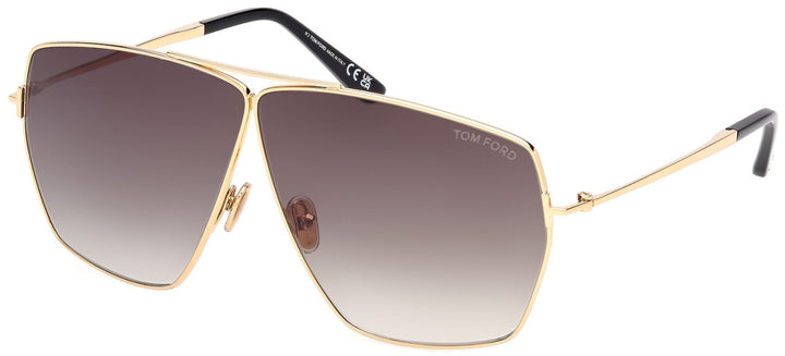 Tom Ford Stella FT1185 Squared Sunglasses in Gold