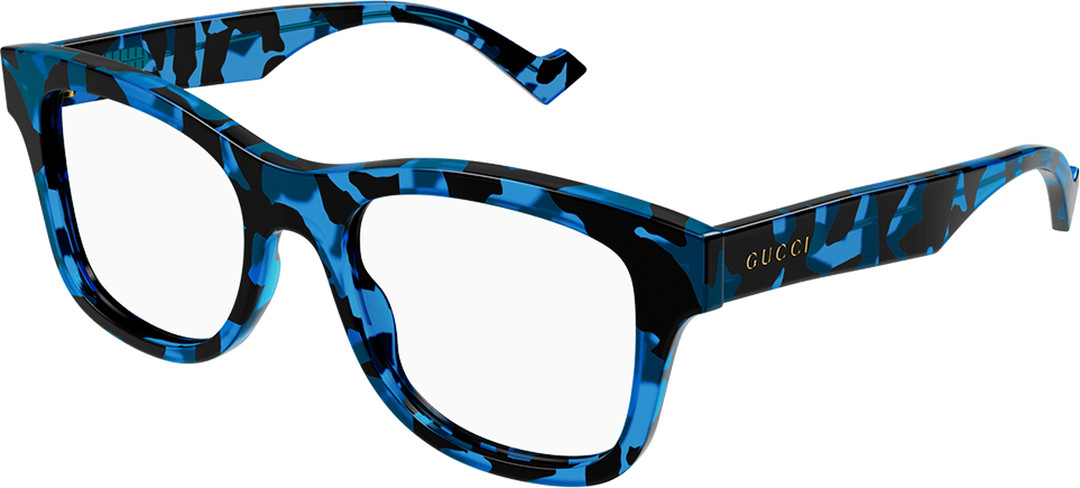 Blue hot sale gucci eyeglasses
