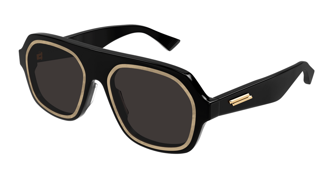 Bottega Veneta BV1217S Aviator Sunglasses in Black