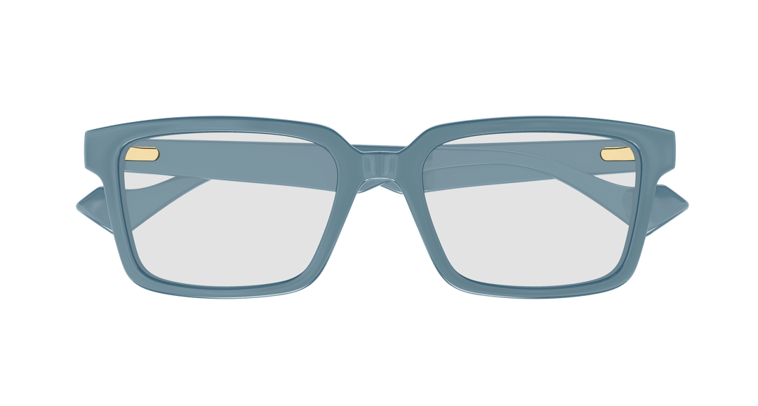 Gucci grey clip-on sunglasses with square frames and light-tint lenses, front view