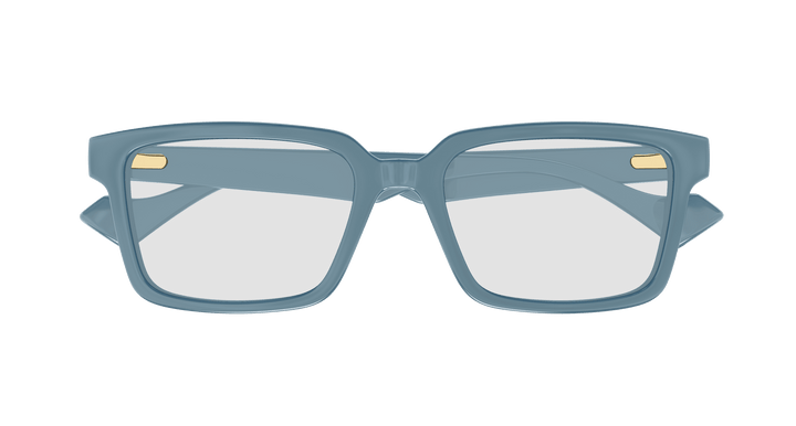 Gucci grey clip-on sunglasses with square frames and light-tint lenses, front view