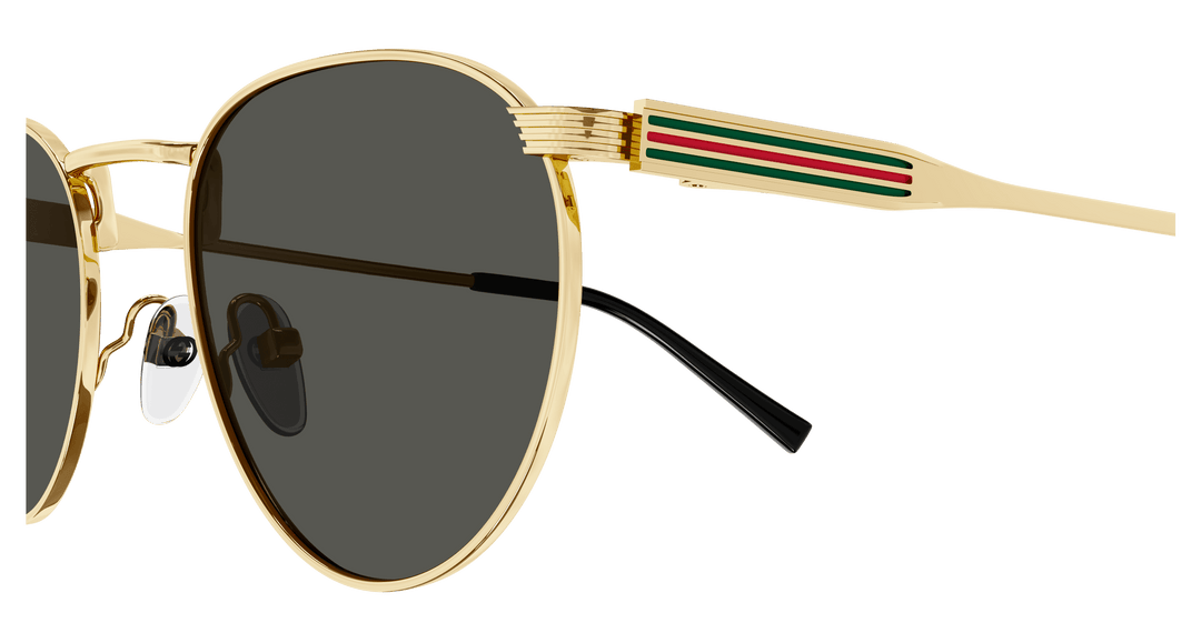 Gucci GG1875S Round Sunglasses in Gold Grey