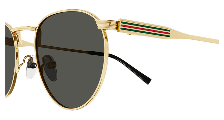 Gucci GG1875S Round Sunglasses in Gold Grey